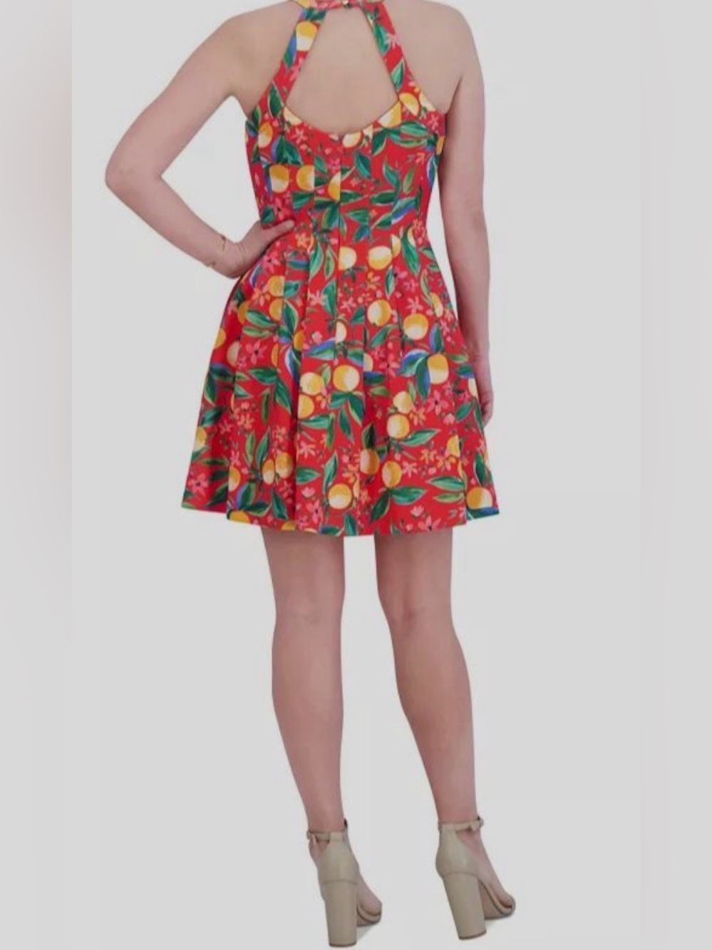 Vince Camuto Bright Red Summer Dress - Picture 2 of 6